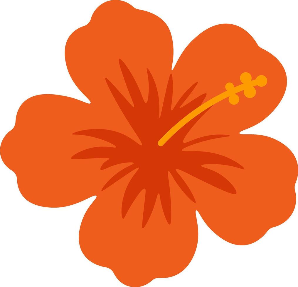 Bold and Bright Tropical Blossom vector