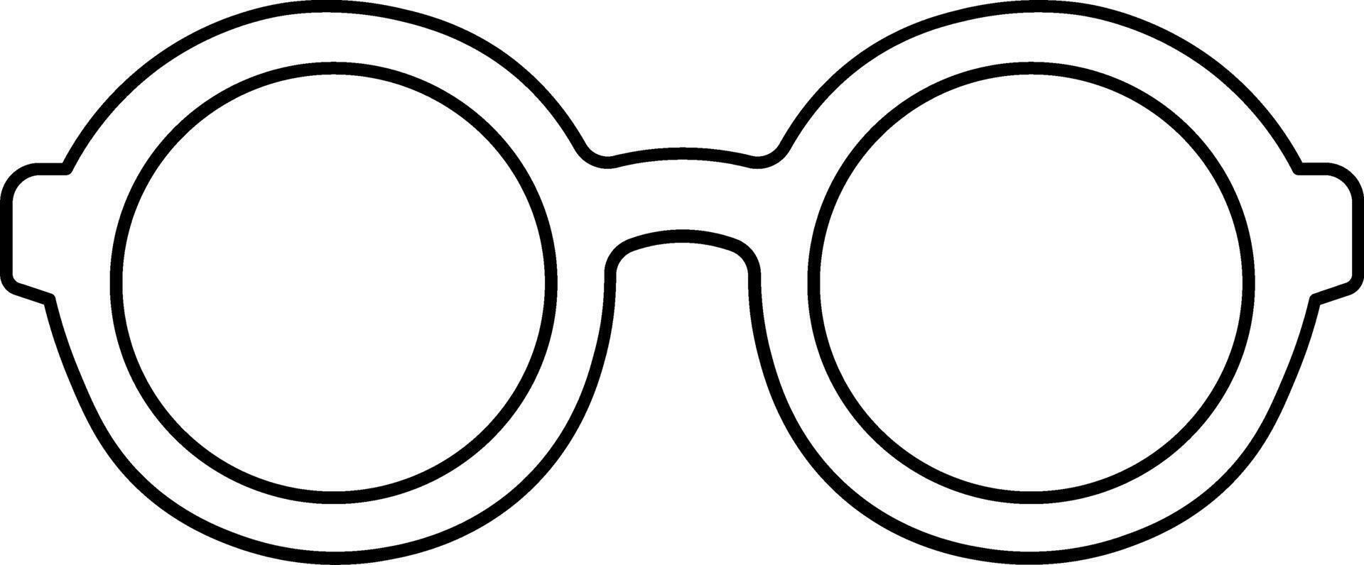 Sunglasses Clipart with Clean Line Design vector