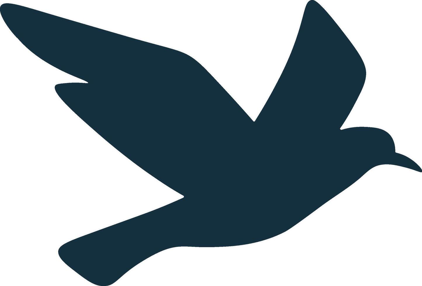 Abstract Bird in Flight Design vector