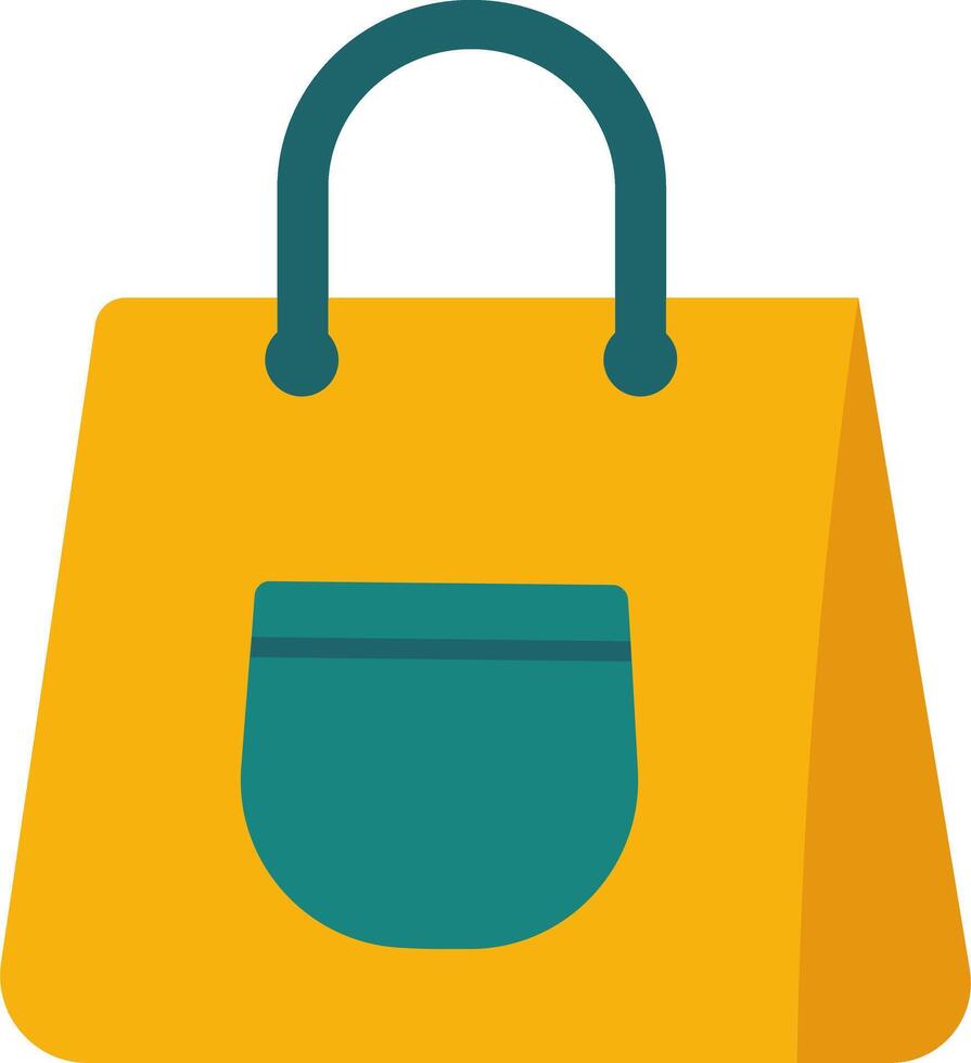Simple Shopping Bag Elements in Flat Look vector