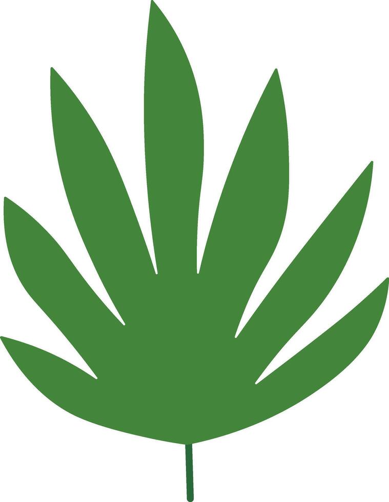 Flat Jungle Leaves for Botanical Projects vector