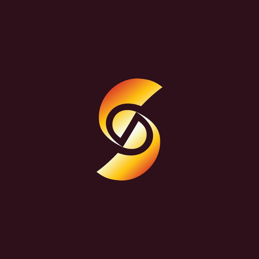 S gradient Letter logo design vector