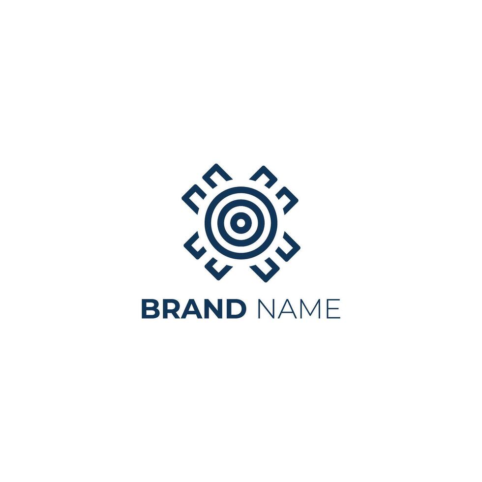 Abstract Circular Logo Design for Business vector
