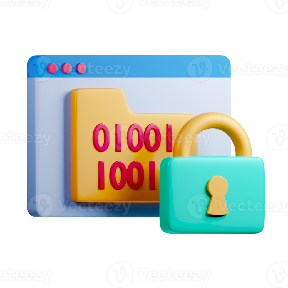 A padlock and a computer with a number on it png
