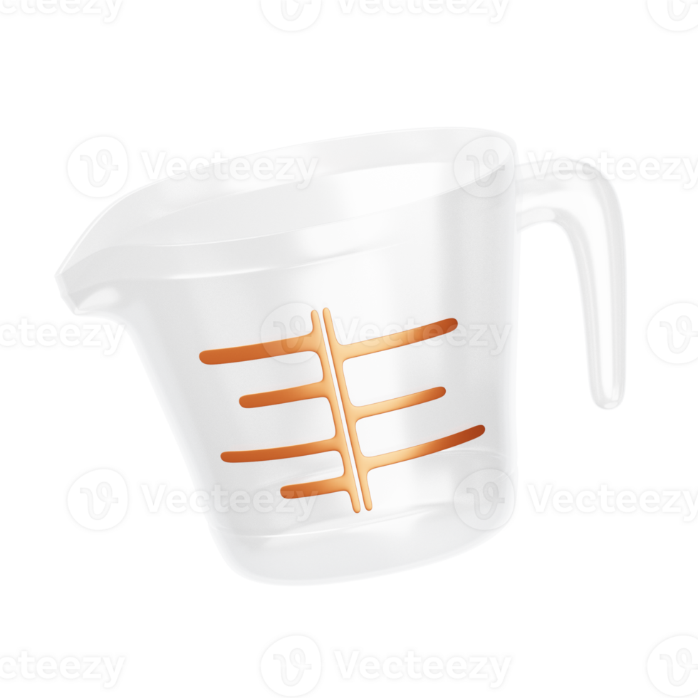 A measuring cup with a line on it png