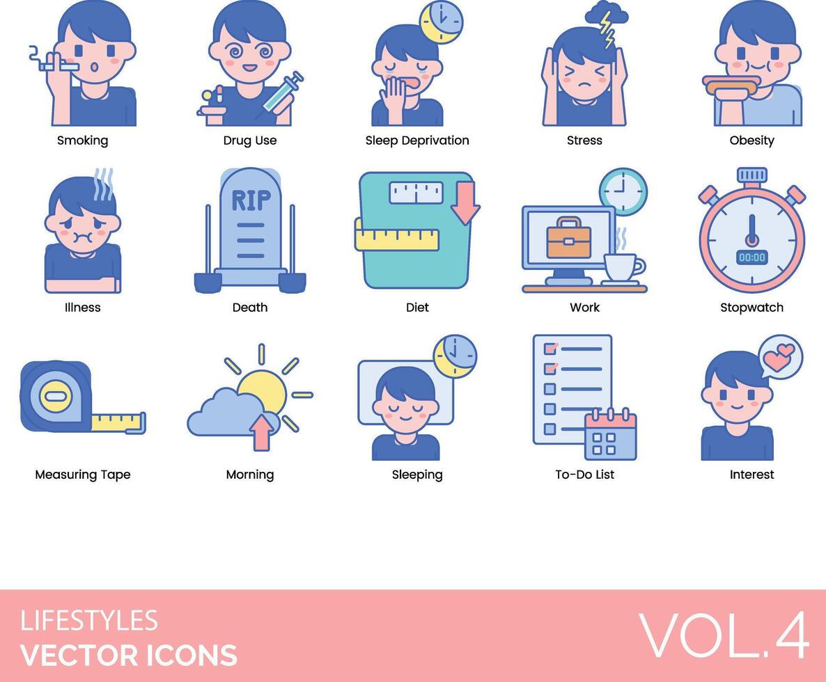 Lifestyle icons set, vol 4 vector