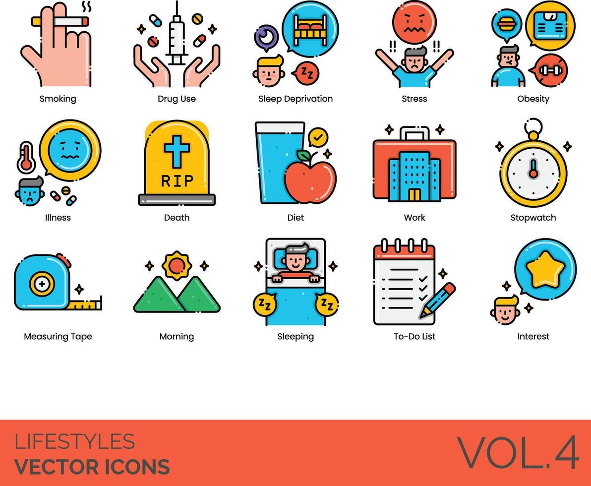Lifestyle icons set, vol 4 vector