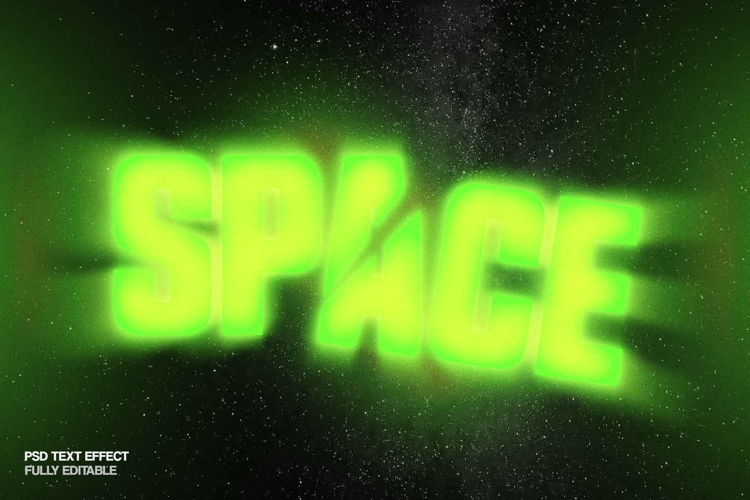 Glow Text Effect psd