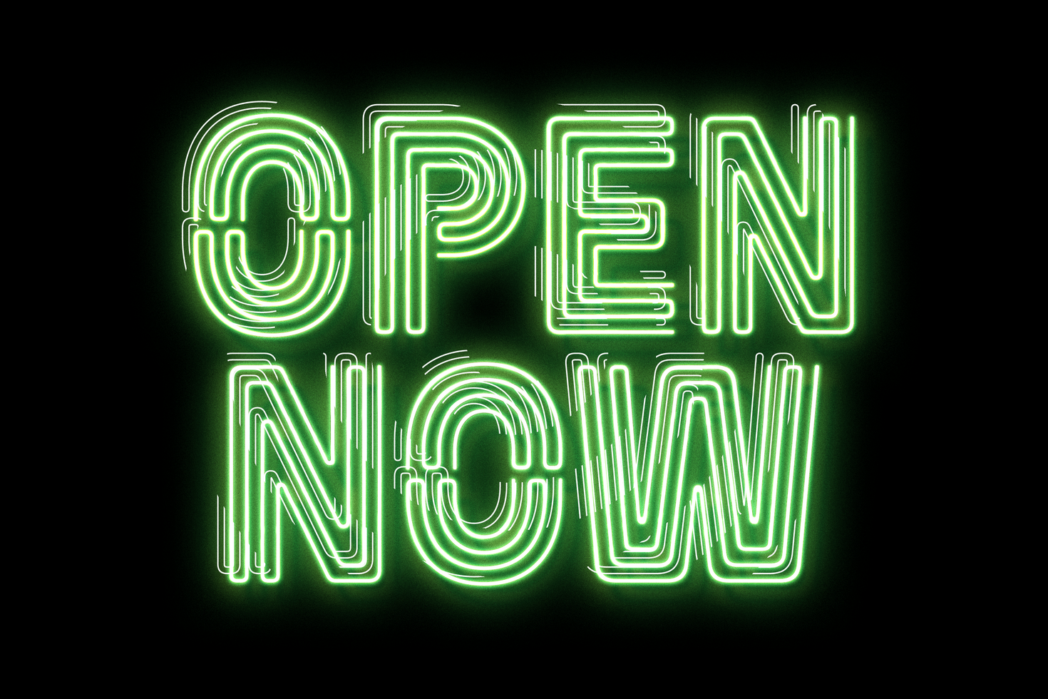 Neon Glow Text Effect psd