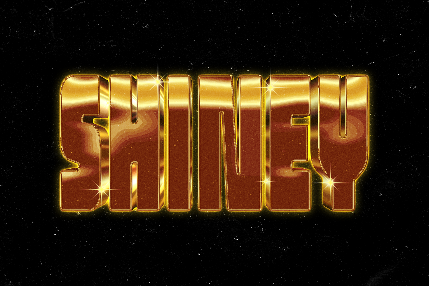 Gold 3D Text Effect psd