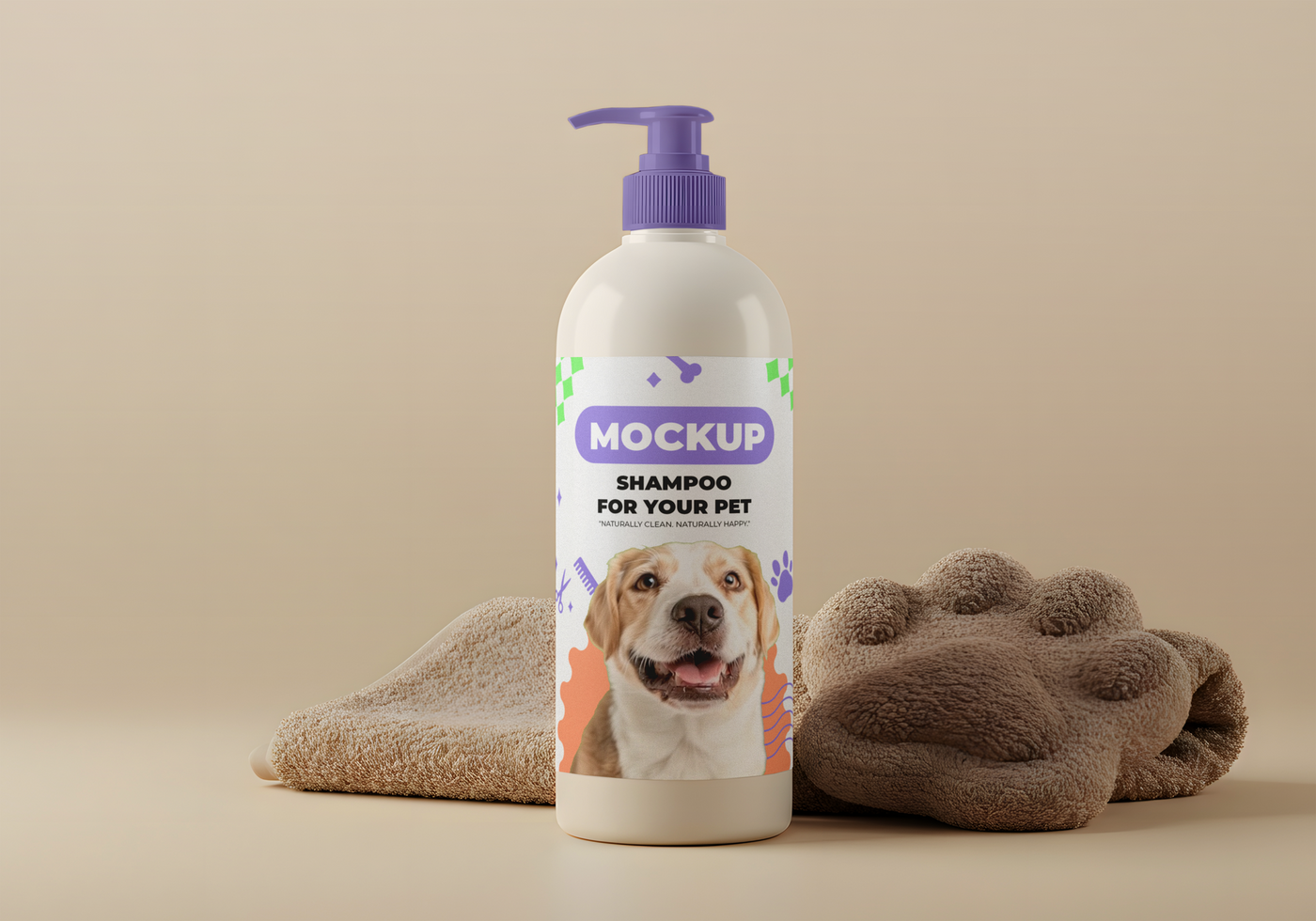 Shampoo for your pet keeping them clean and happy psd