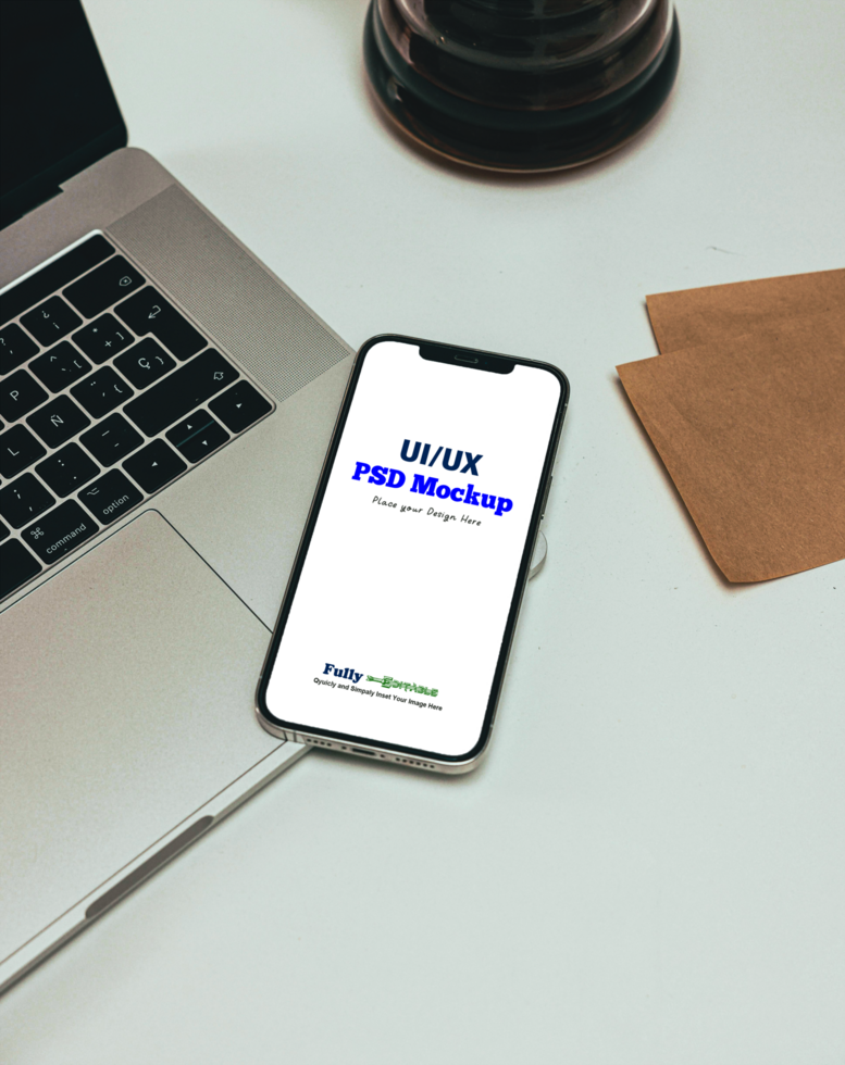 Mobile Display Mockup UI Design psd