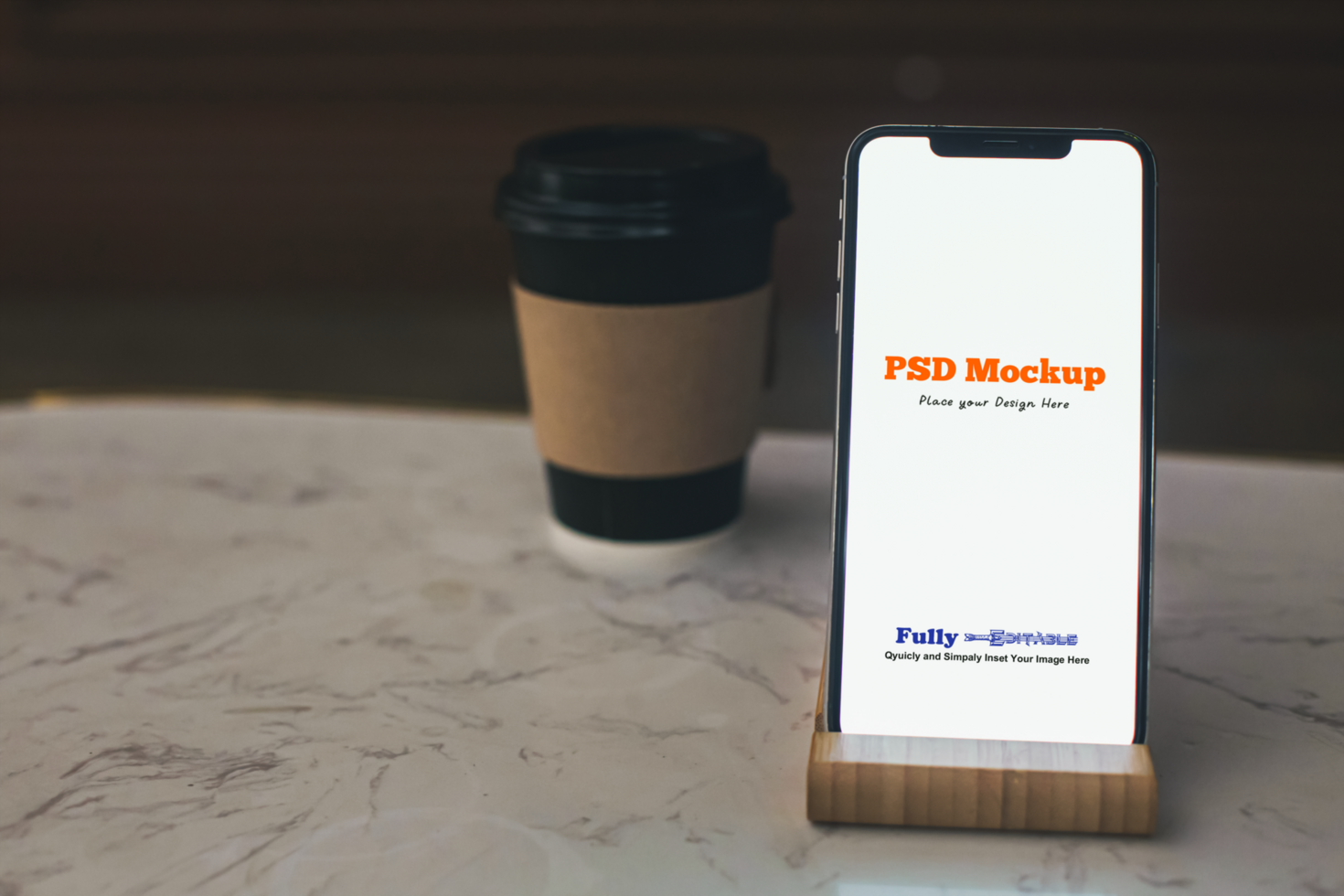 Mobile App UI Screen Mockup psd