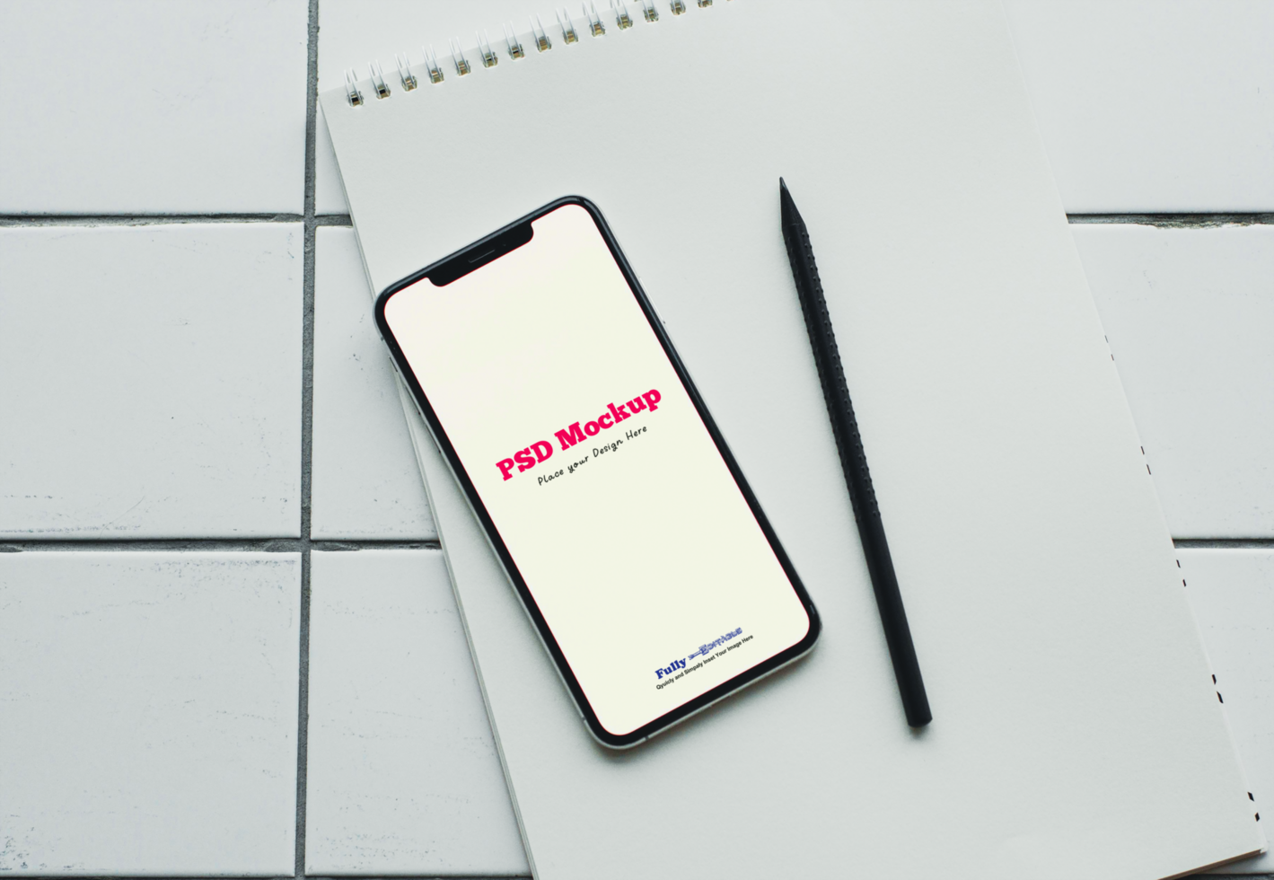 Mobile App UI Screen Mockup Design psd