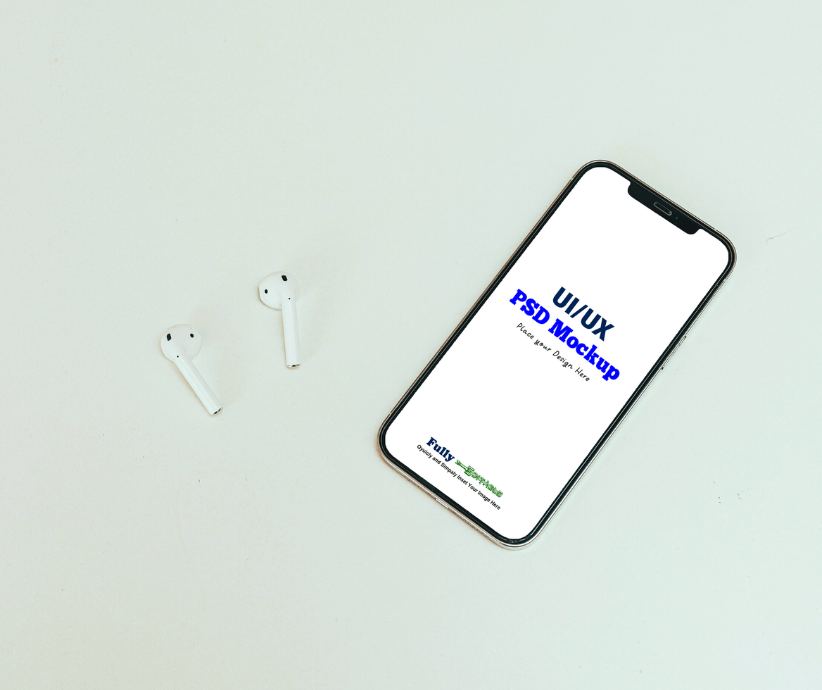Mobile Phone Display Mockup UI Design psd