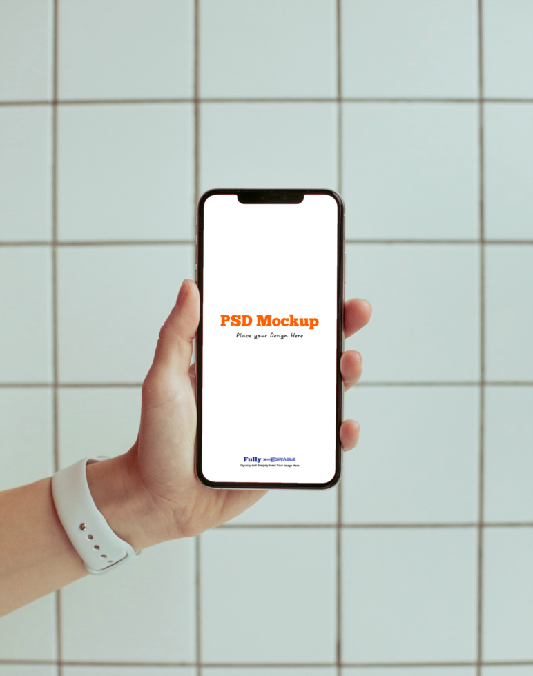 Smartphone UI Mockup Layout psd