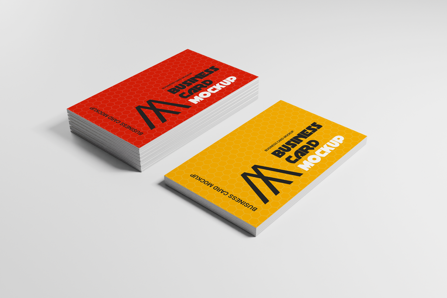 Emboss Business Card Mockup psd