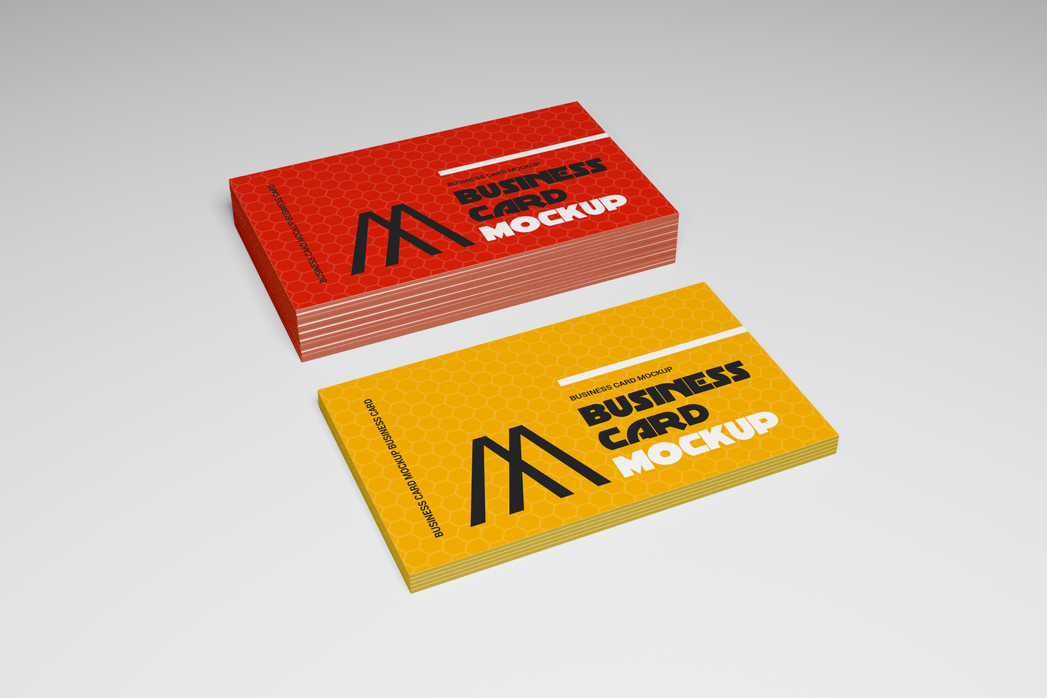 Up and Down Business Card Mockup psd