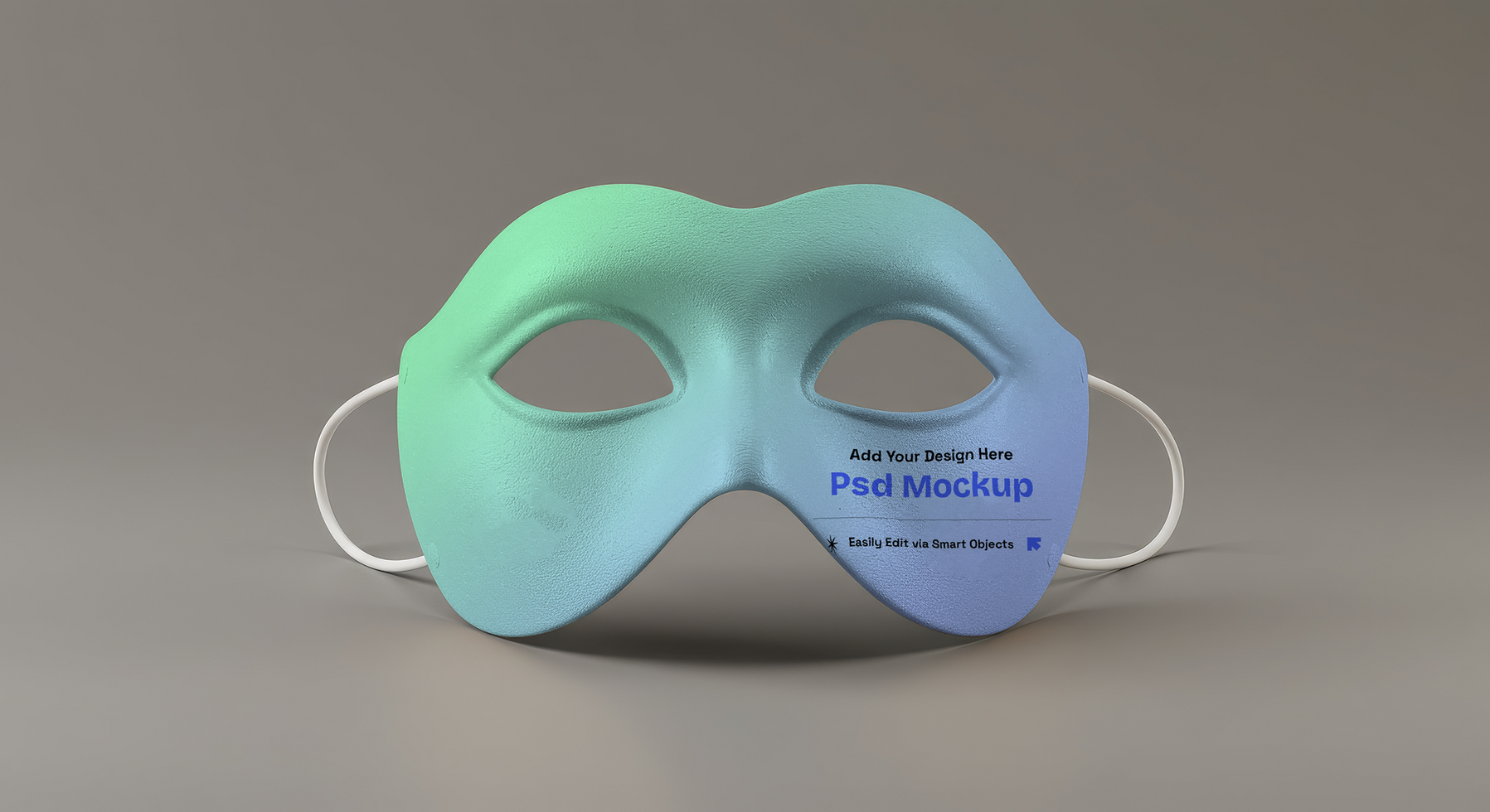 High-End Face Mask Mockup with Modern Minimalism and Art Direction, 4K with Editable Layers psd