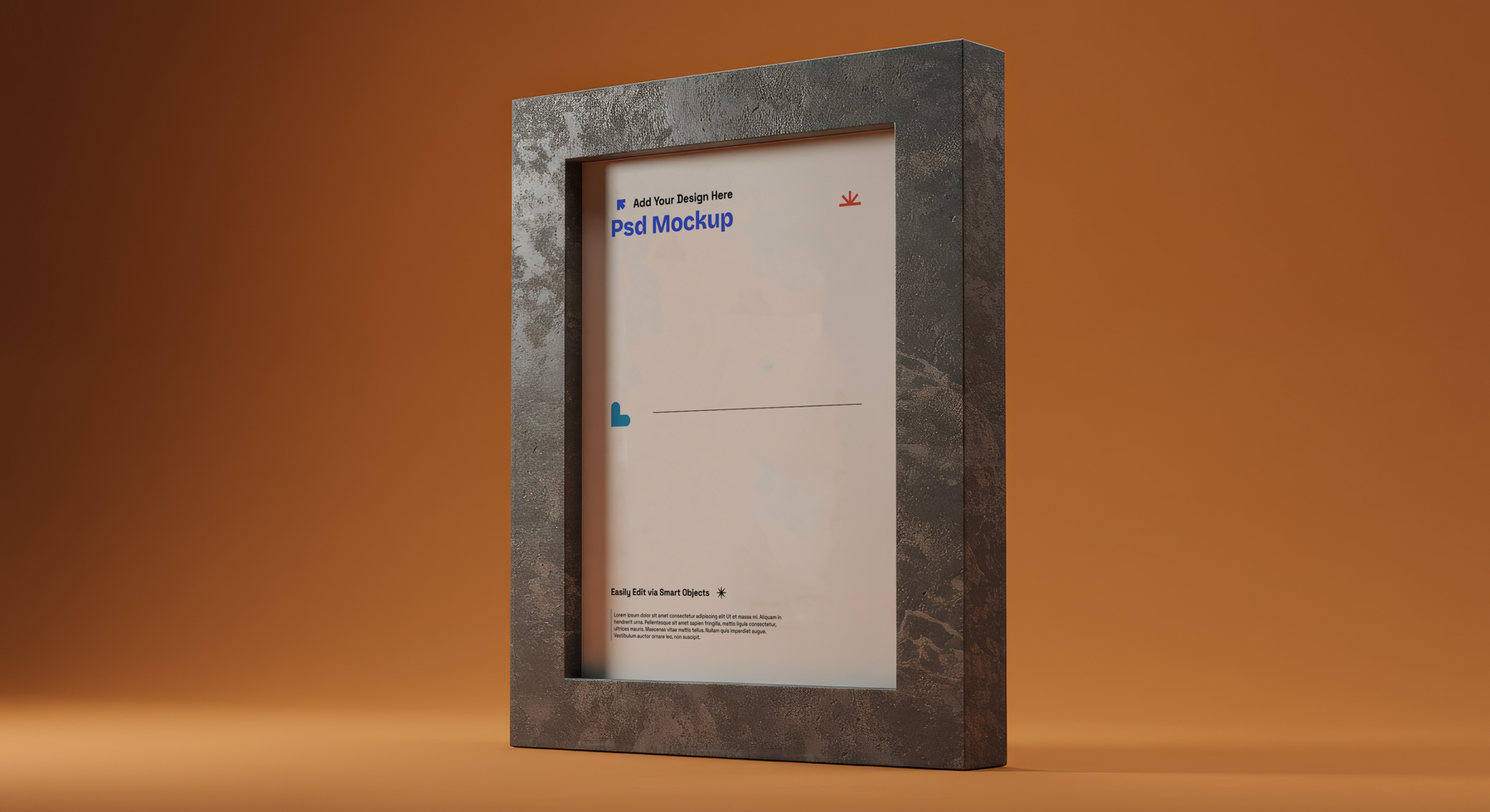 Brutalist and Nordic Poster Frame Mockup with Dynamic Angles, 4K with Editable Layers psd