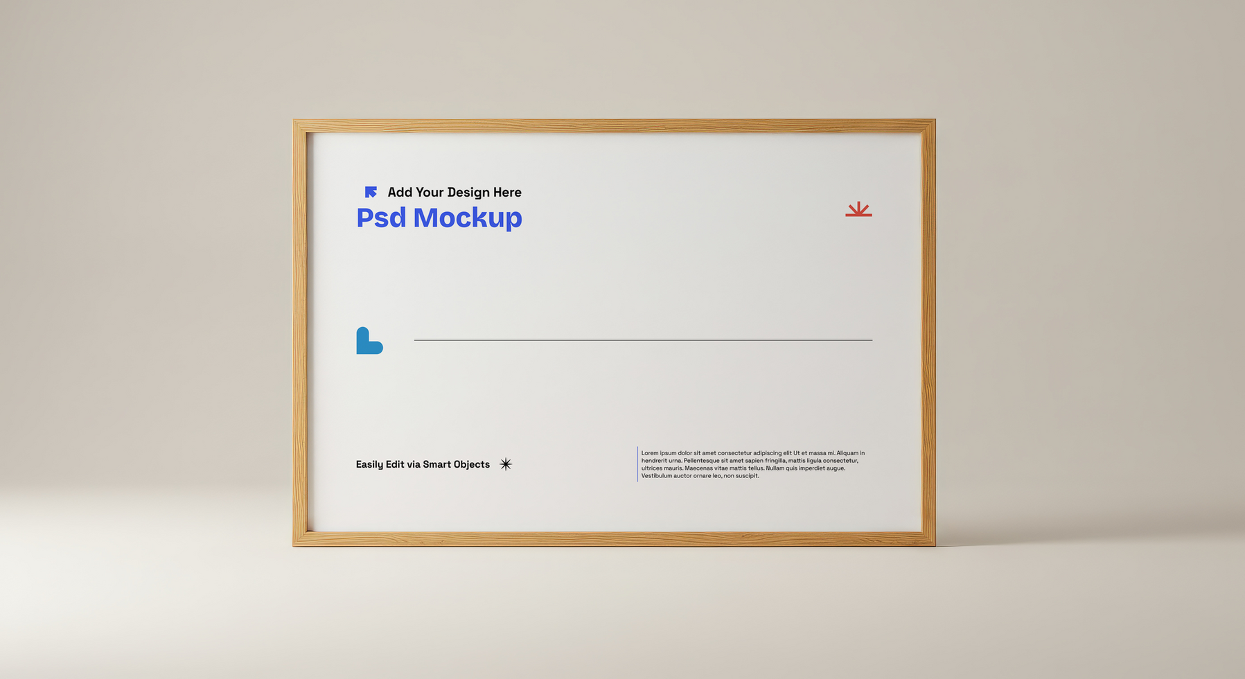 Canvas Mockup Ideal for Showcasing Art and Photography Presentations, 4K with Editable Layers psd