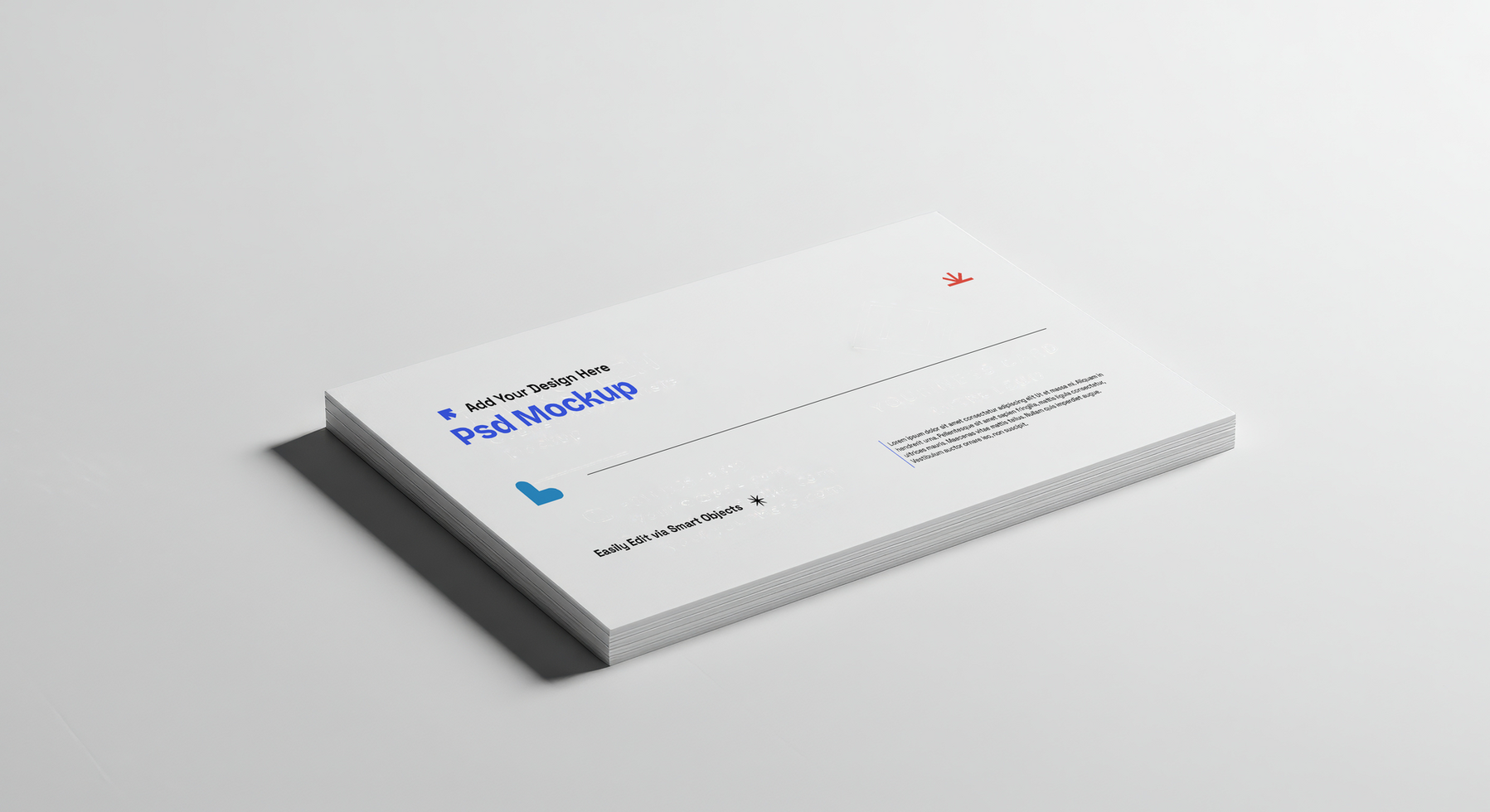 Envelope Mockup with Realistic Textures and Professional Design, 4K with Editable Layers psd