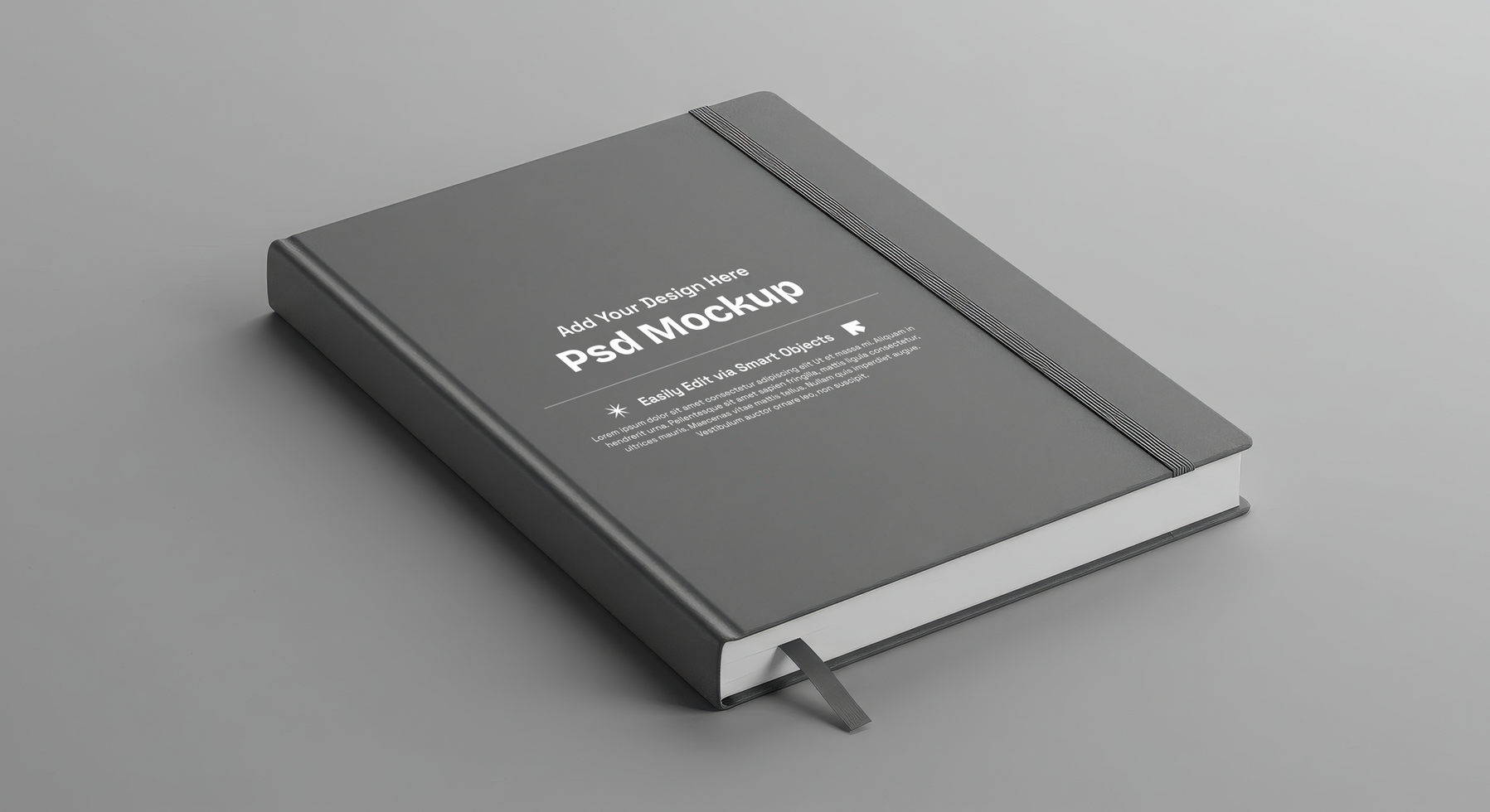Notebook Mockup with Modern Minimalism and Art Direction, 4K with Editable Layers psd