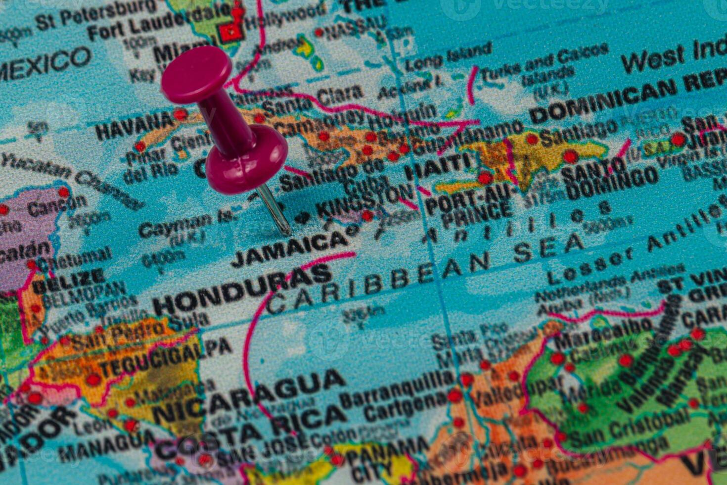 Exploring the vibrant map of Jamaica in the Caribbean Sea photo