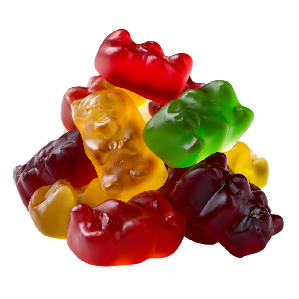 Gummy Bears Colorful Candy against transparent background png