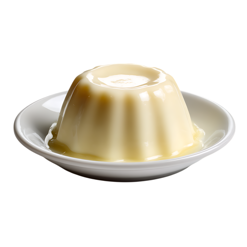 Creamy Vanilla Pudding Recipe against transparent background png