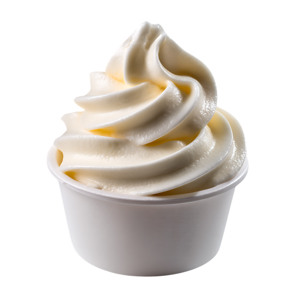 Frozen Yogurt Cup against transparent background png