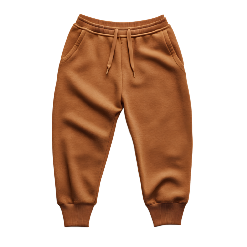 Stylish, camel-colored sweatpants for everyday wear. png