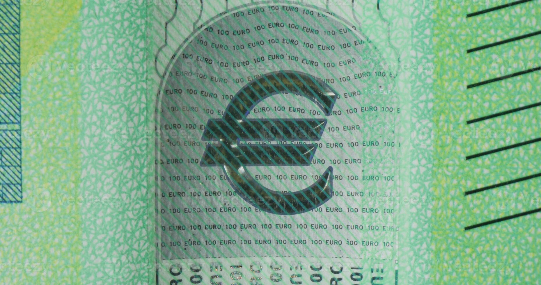 A close up of a paper euro bank note photo