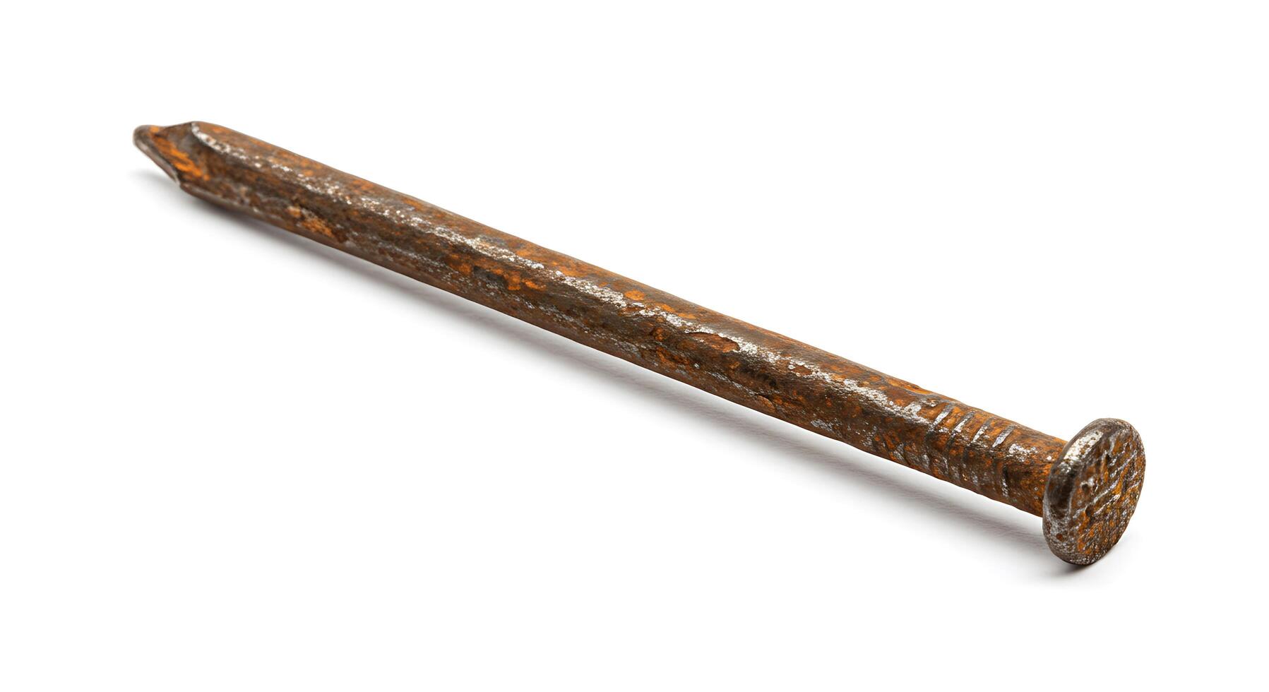 A nail on a white background photo