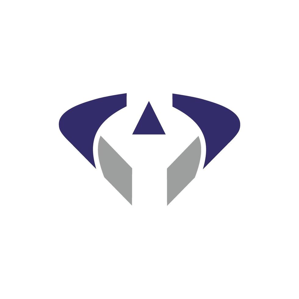 Unique geometric logo design featuring a combination of shapes and colors on a solid background representing modern branding concepts vector