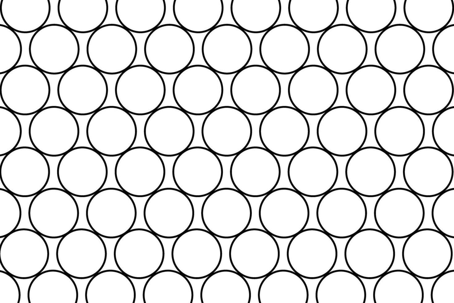 Geometric pattern of circles arranged in a grid on a white background vector
