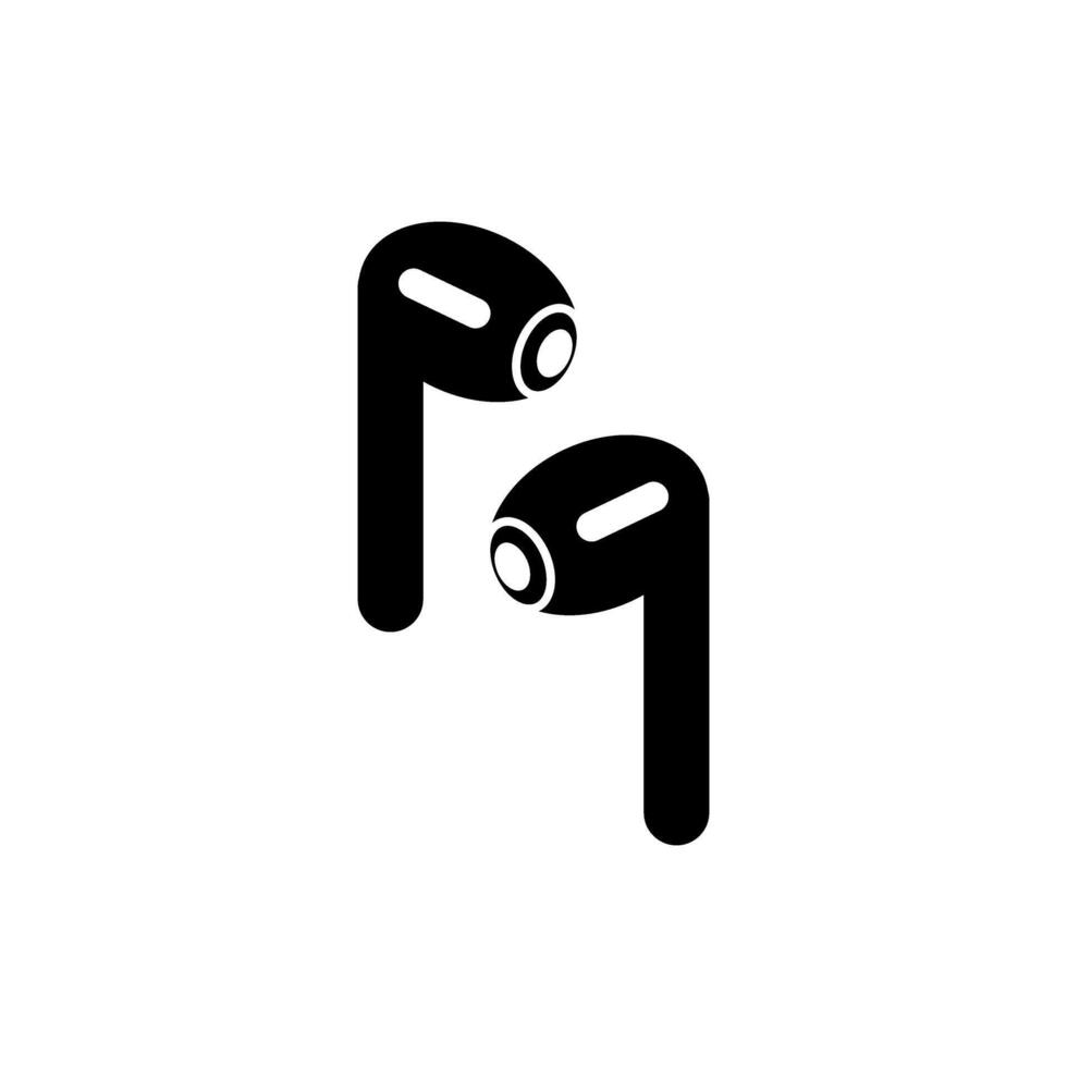 Stylish wireless earbuds displayed on a minimalistic background for tech enthusiasts vector