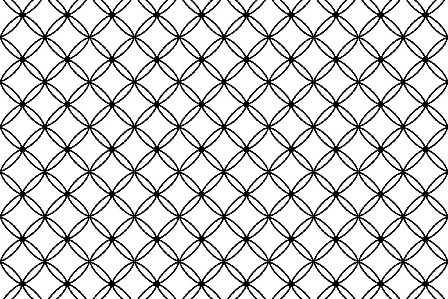 Geometric pattern with symmetrical black shapes on a white background ideal for modern design projects vector