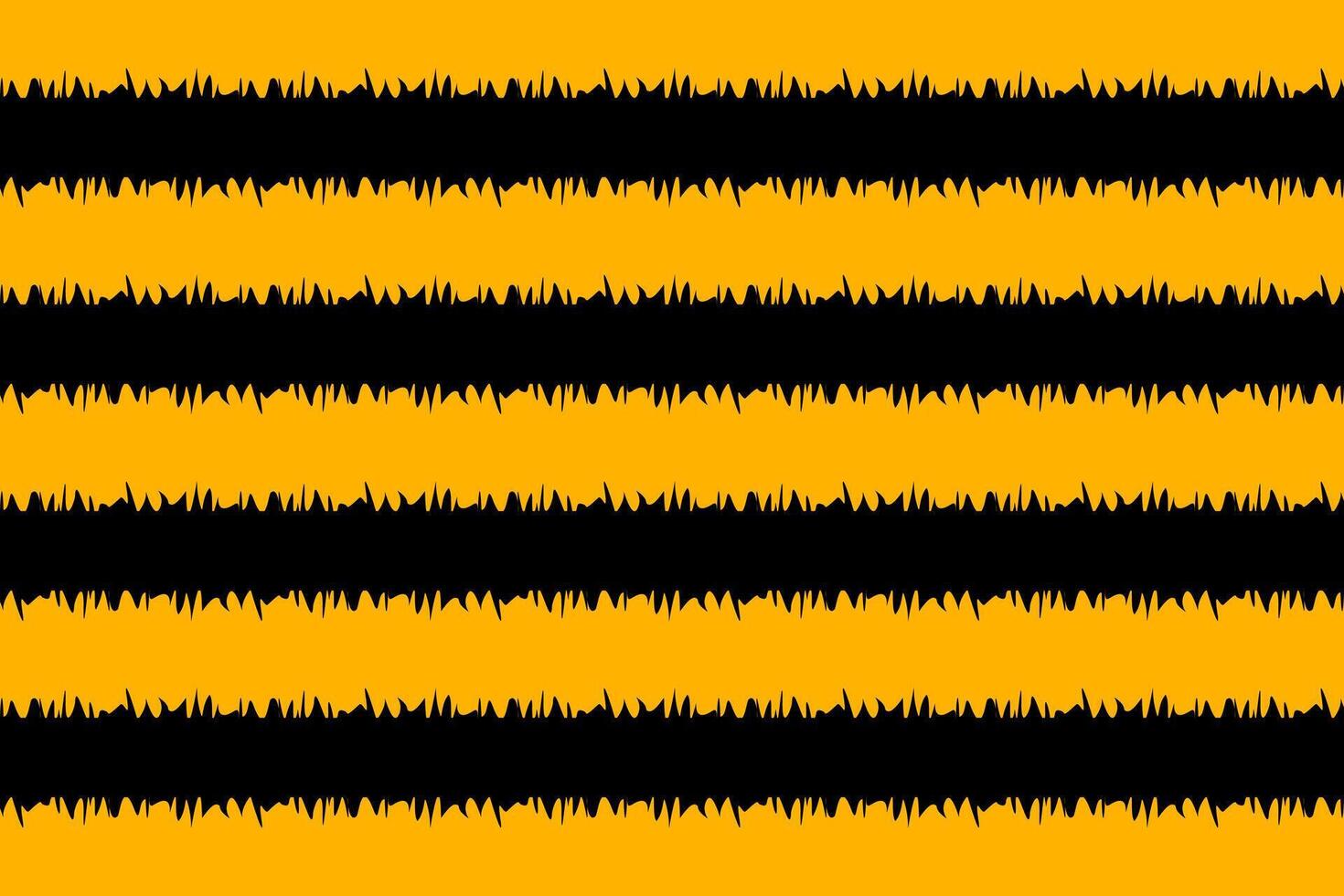 Bright yellow and black striped pattern with grass design creating a bold and lively visual effect vector
