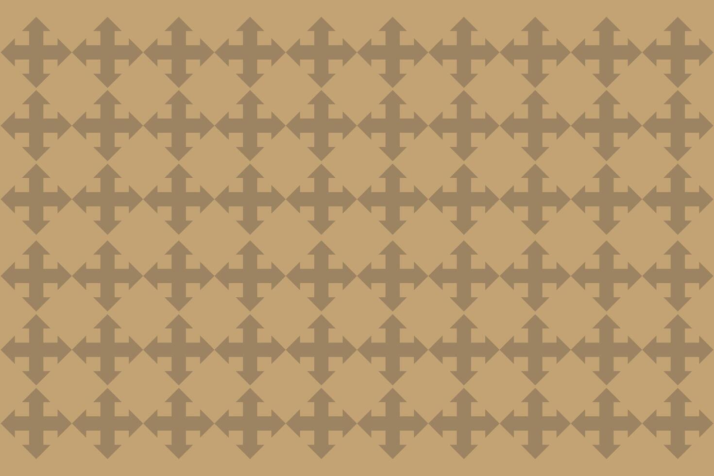 Geometric patterns showcasing intricate designs on a beige background with brown accents in a symmetrical layout vector