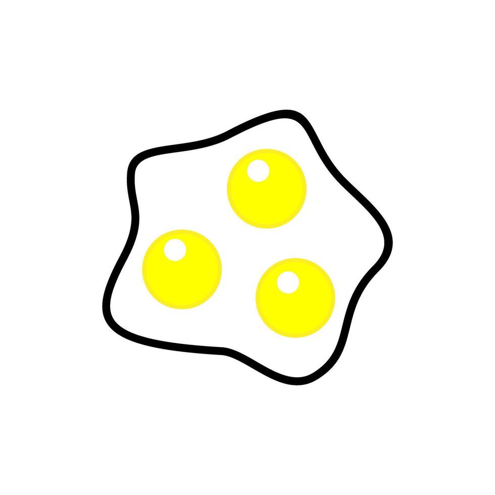 Creative illustration of yellow yolks on a white background emphasizes simplicity and playfulness in design vector