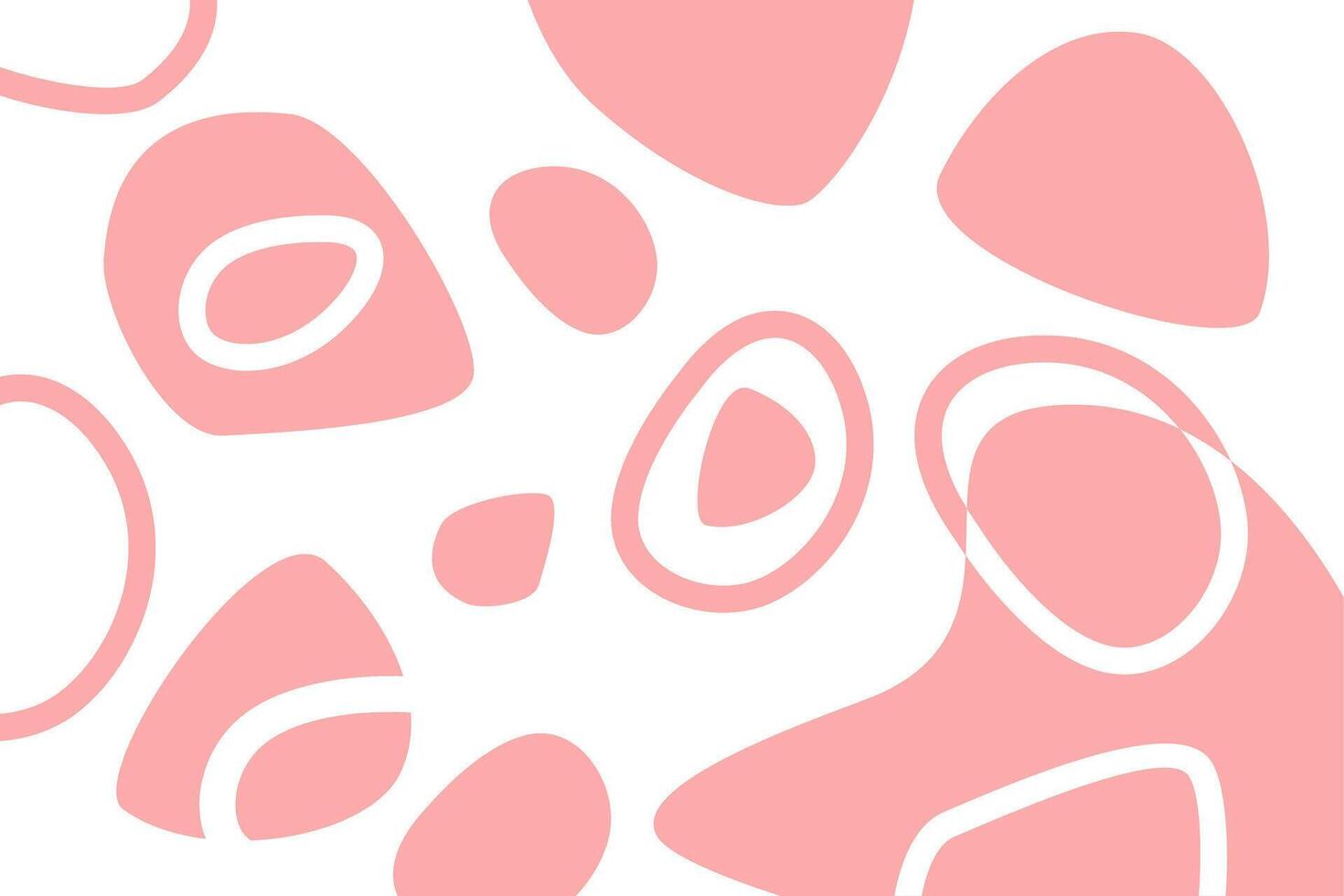 Modern abstract design featuring soft pink shapes on a white background for creative inspiration and decoration vector