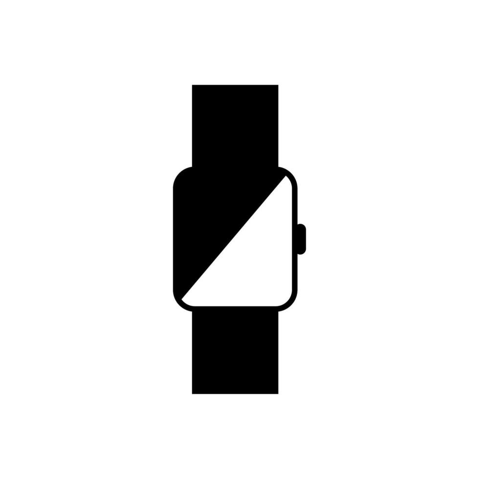 Modern smartwatch design showcasing sleek lines and minimalist aesthetics in a black and white color scheme vector