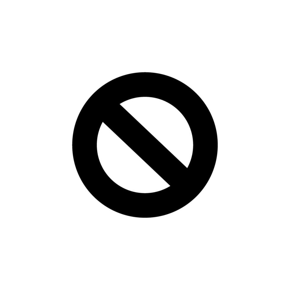No entry sign displayed in a public area during daytime indicating restricted access to certain locations vector