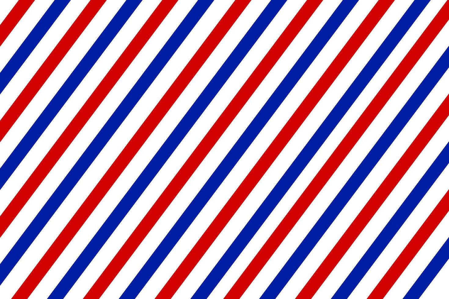 Bold diagonal stripes in red, white, and blue creating a vibrant pattern on a bright background vector