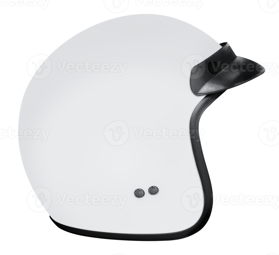 Side view vintage white helmet png