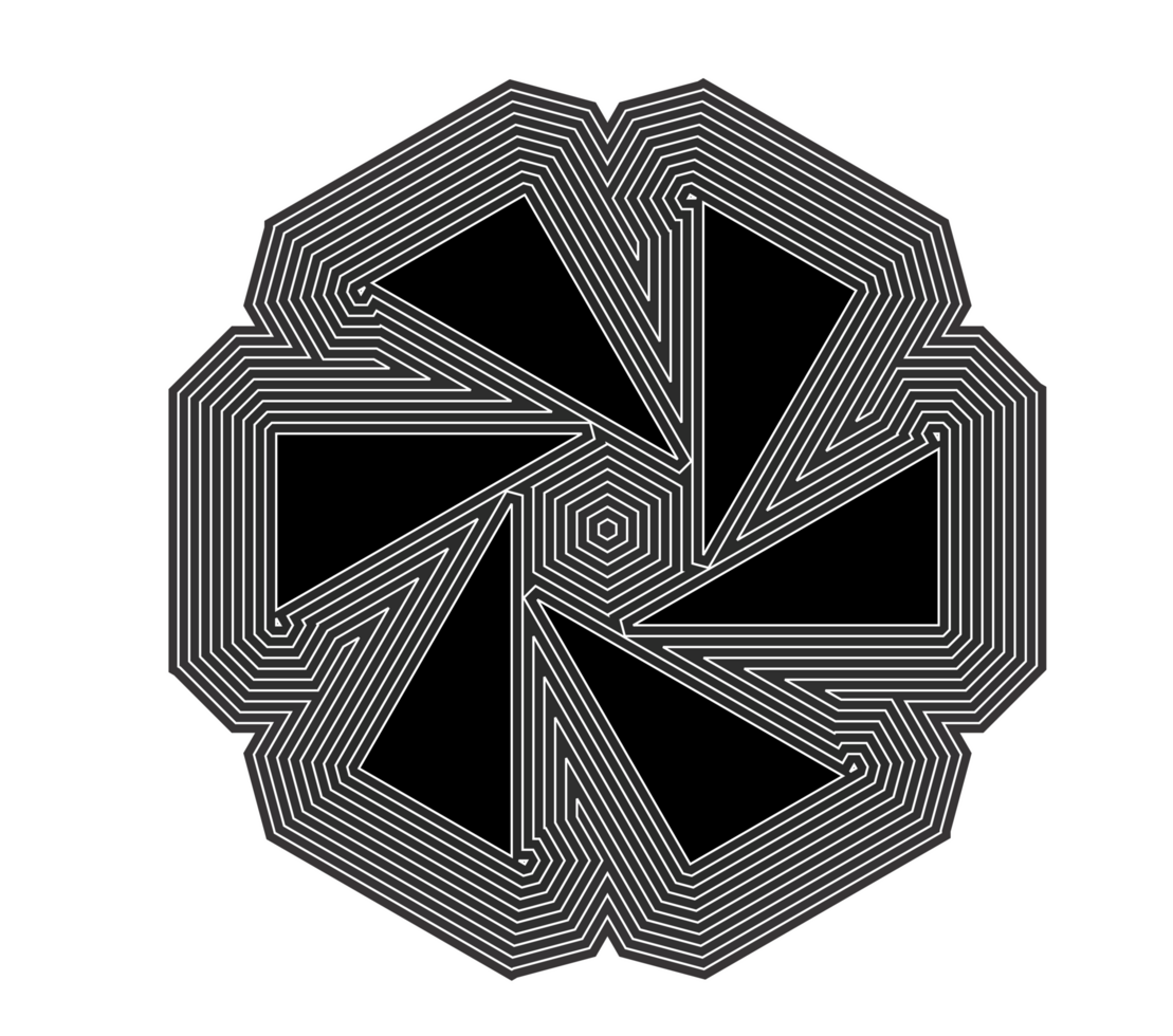 Geometric Vortex Bloom png
