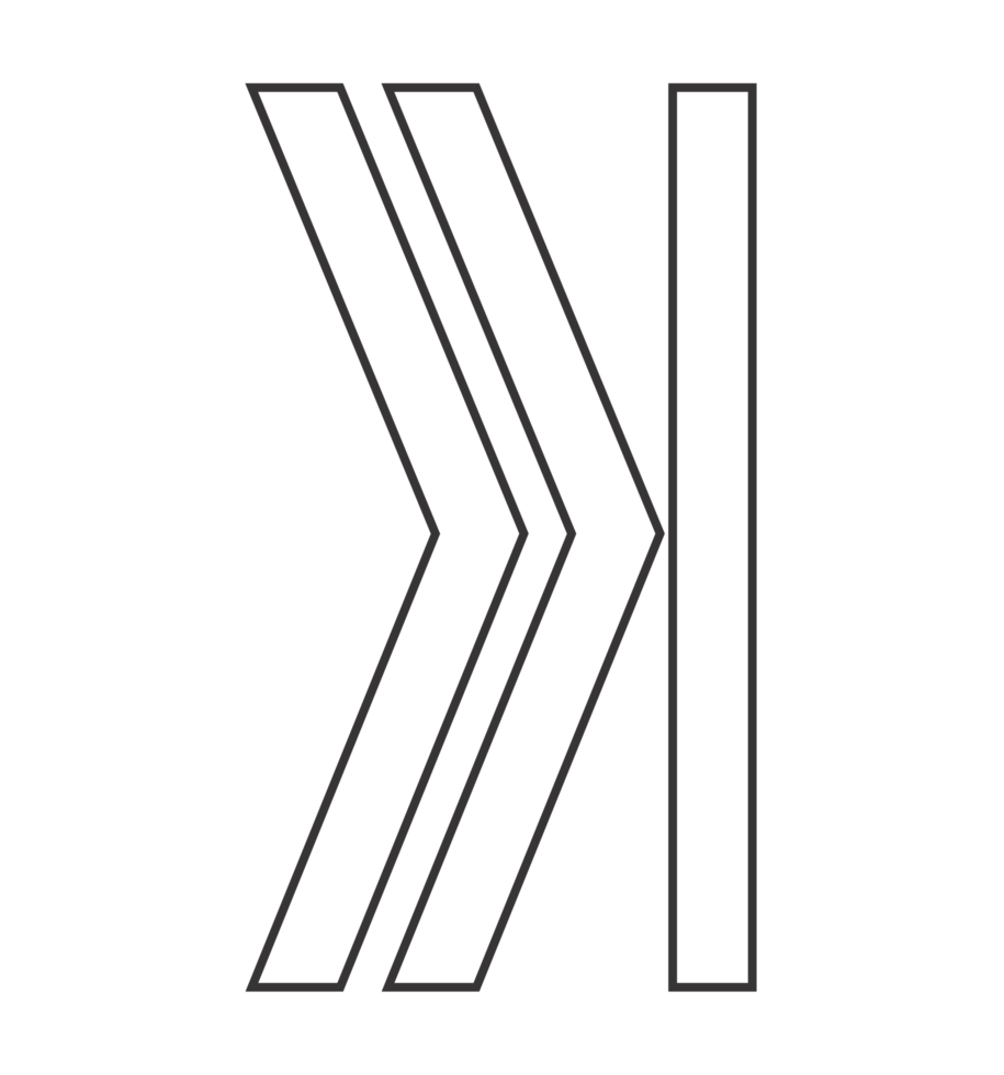 Fast Forward Symbol with Pause Mark png