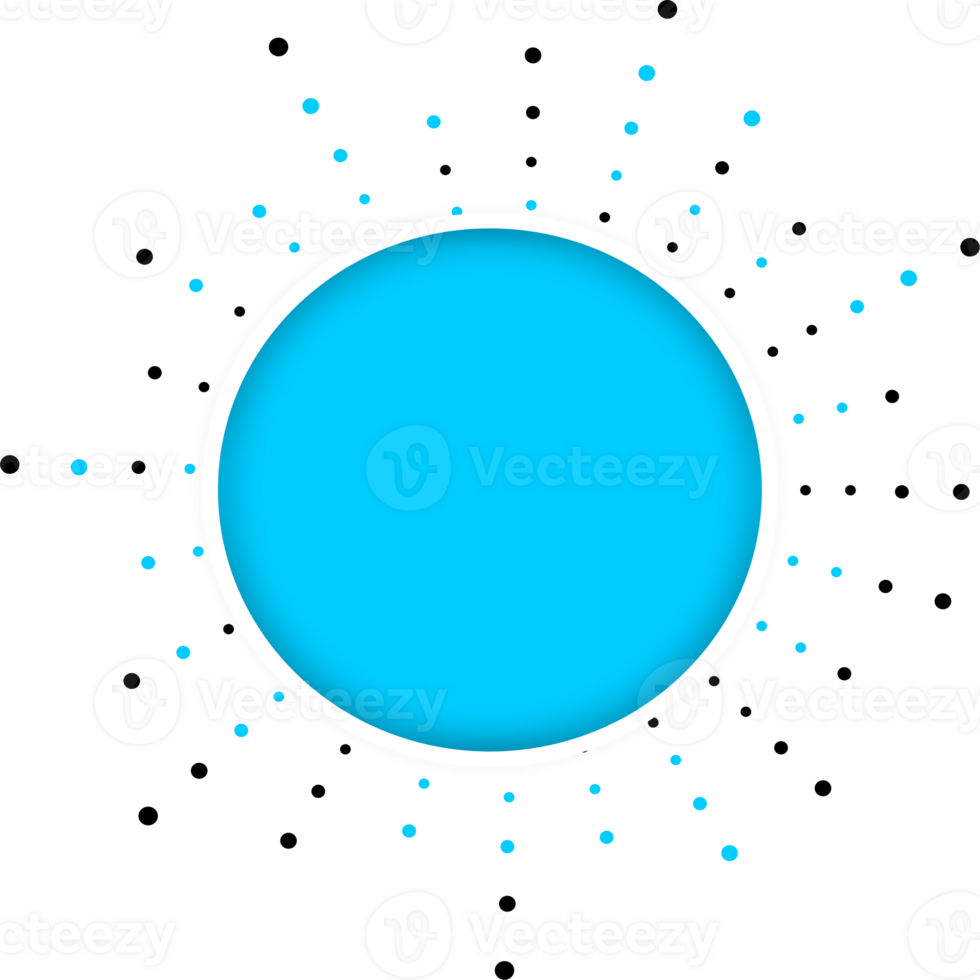 Circle Surrounded by Dotted Circular Pattern png