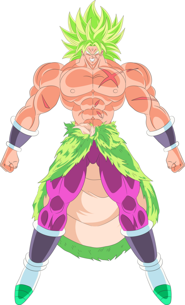 High quality image of Broly Super Saiyan Full Power png